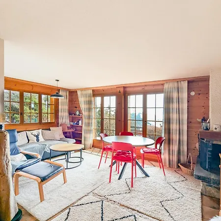 Centered Ski/swim Ap. W/ Private Yard & Fireplace * Anzère