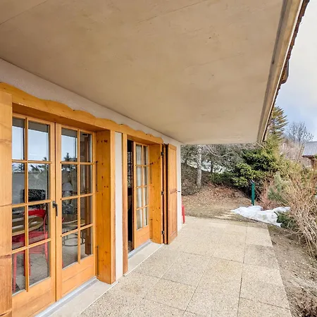 Daire Centered Ski/swim Ap. W/ Private Yard & Fireplace Anzère