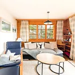 Apartment Centered Ski/swim Ap. W/ Private Yard & Fireplace